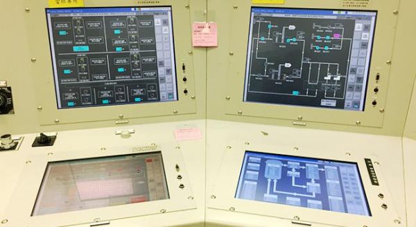 核能發電廠監控螢幕